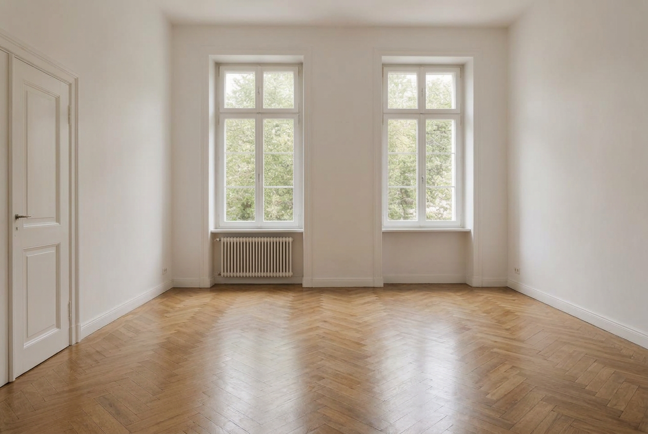 Geräumter, gereinigter Wohnraum – bereit zur Übergabe